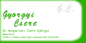 gyorgyi csere business card