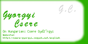 gyorgyi csere business card